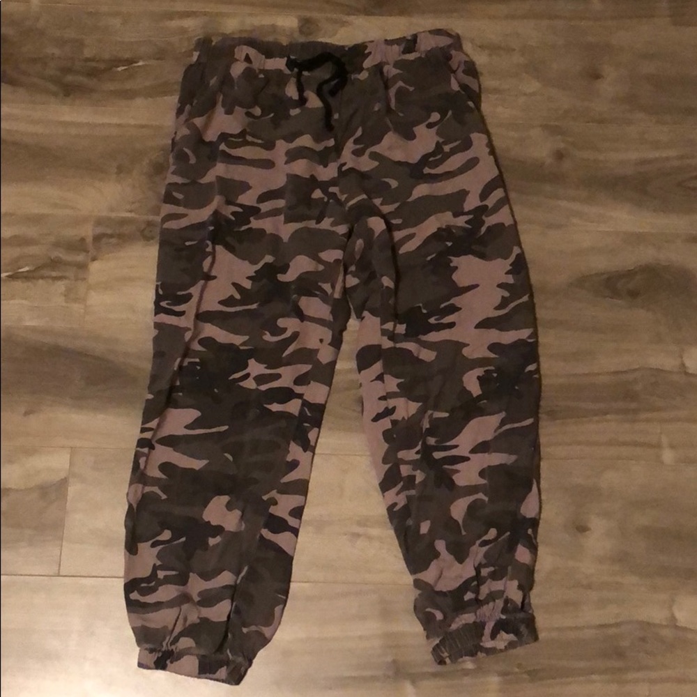green camo joggers